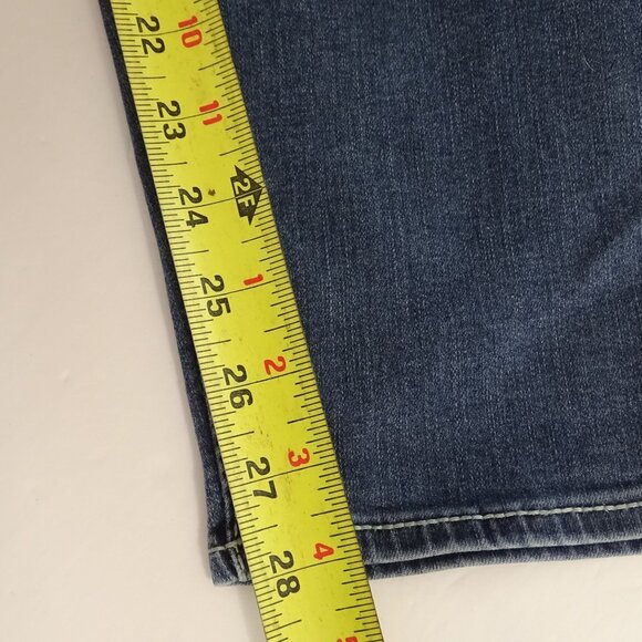 Vigoss  Heritage Fit Skinny Jeans Women Size 22 Blue Denim Thick Stitch FLAW - Picture 13 of 16